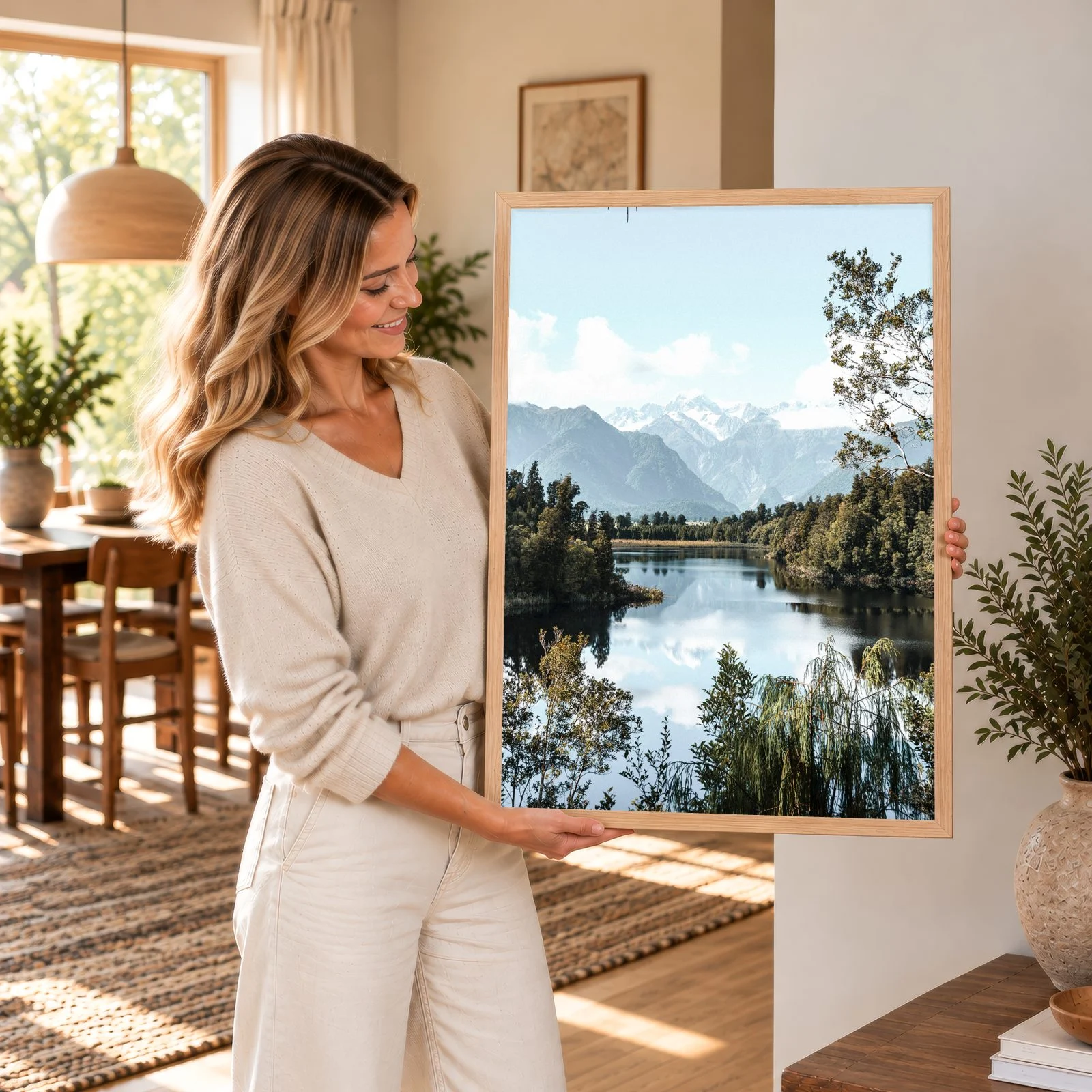 Natur Nr. 130 – Akustikbild mit Druck, 104 × 73 cm