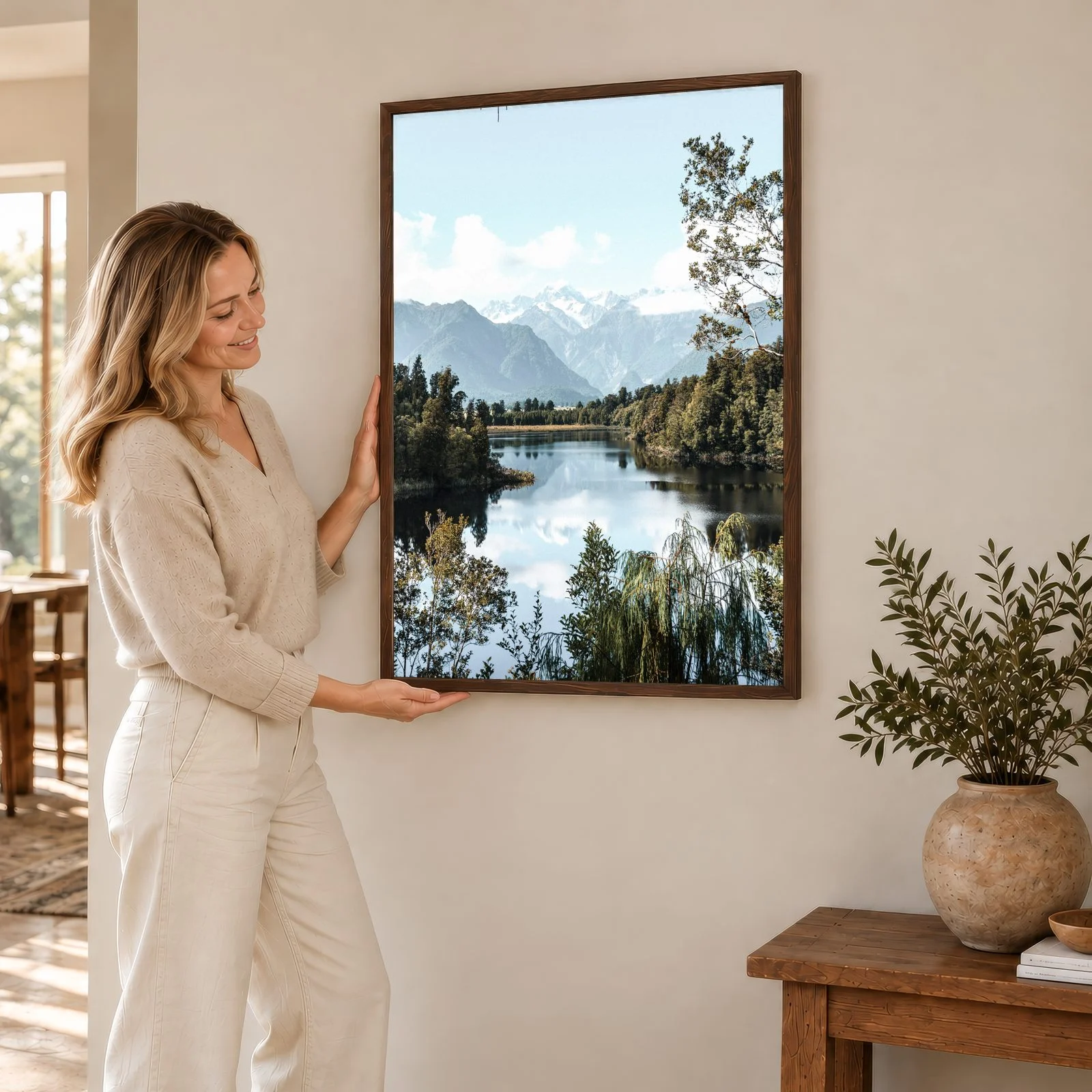 Natur Nr. 130 – Akustikbild mit Druck, 104 × 73 cm