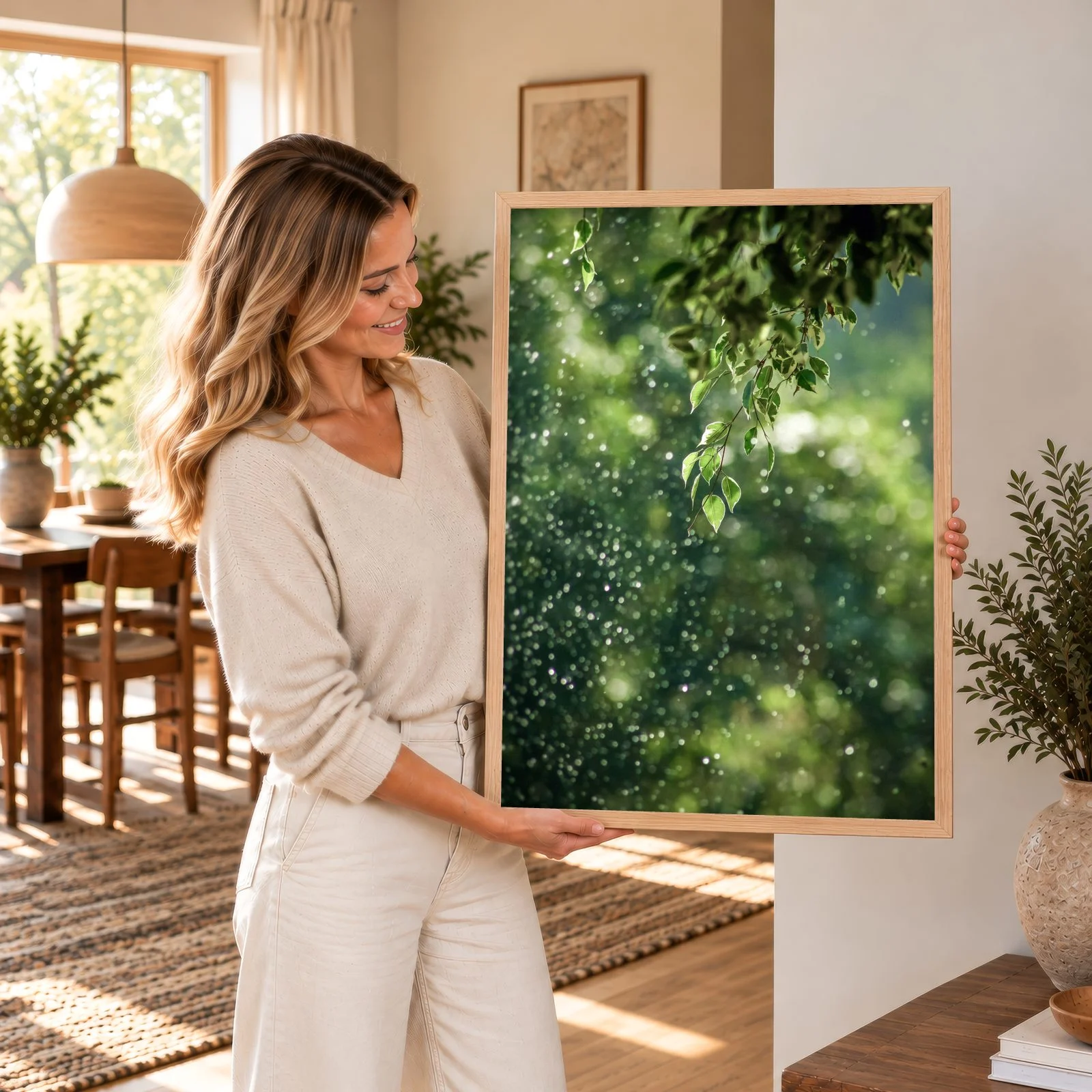 Natur Nr. 87 – Akustikbild mit Druck, 104 × 73 cm