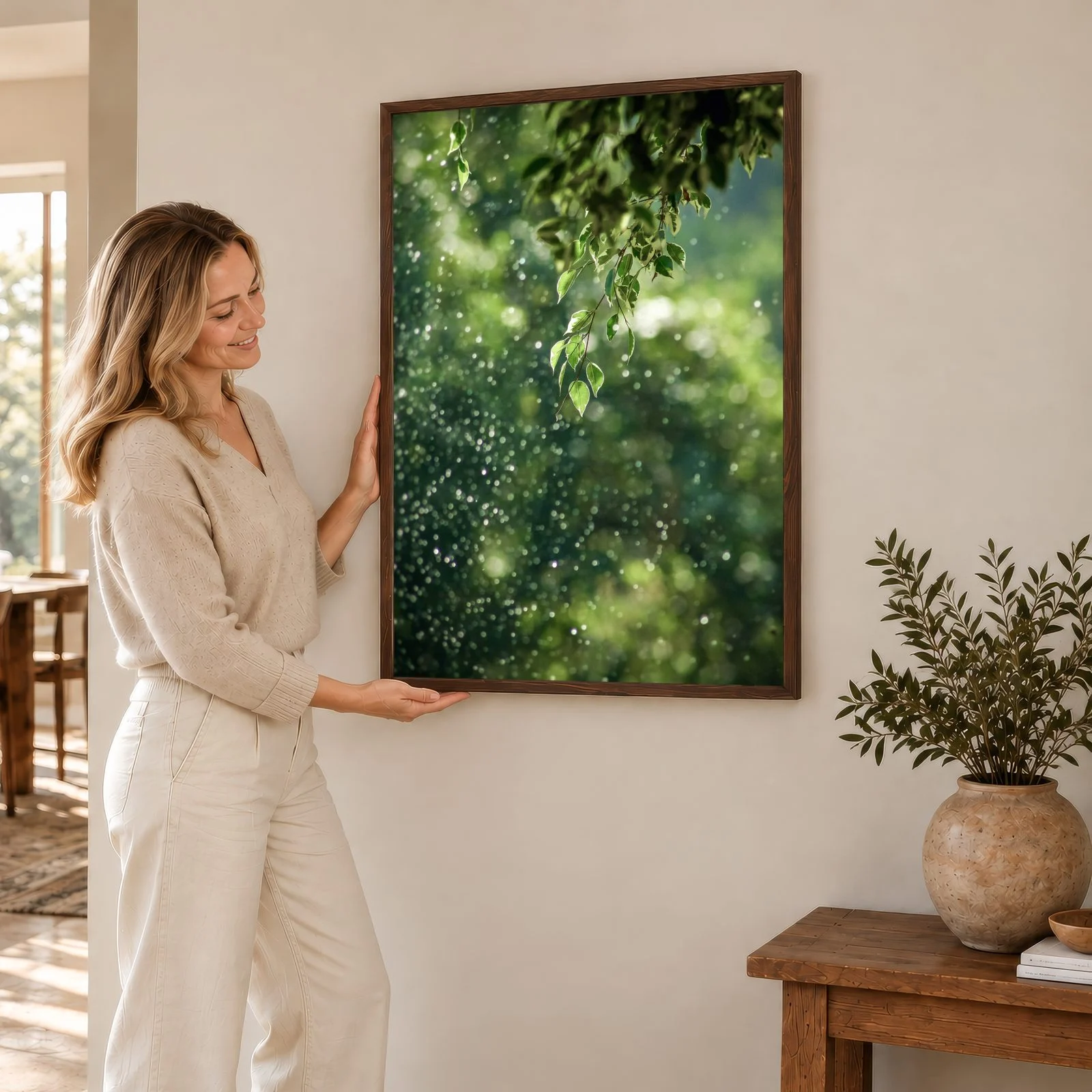 Natur Nr. 87 – Akustikbild mit Druck, 104 × 73 cm
