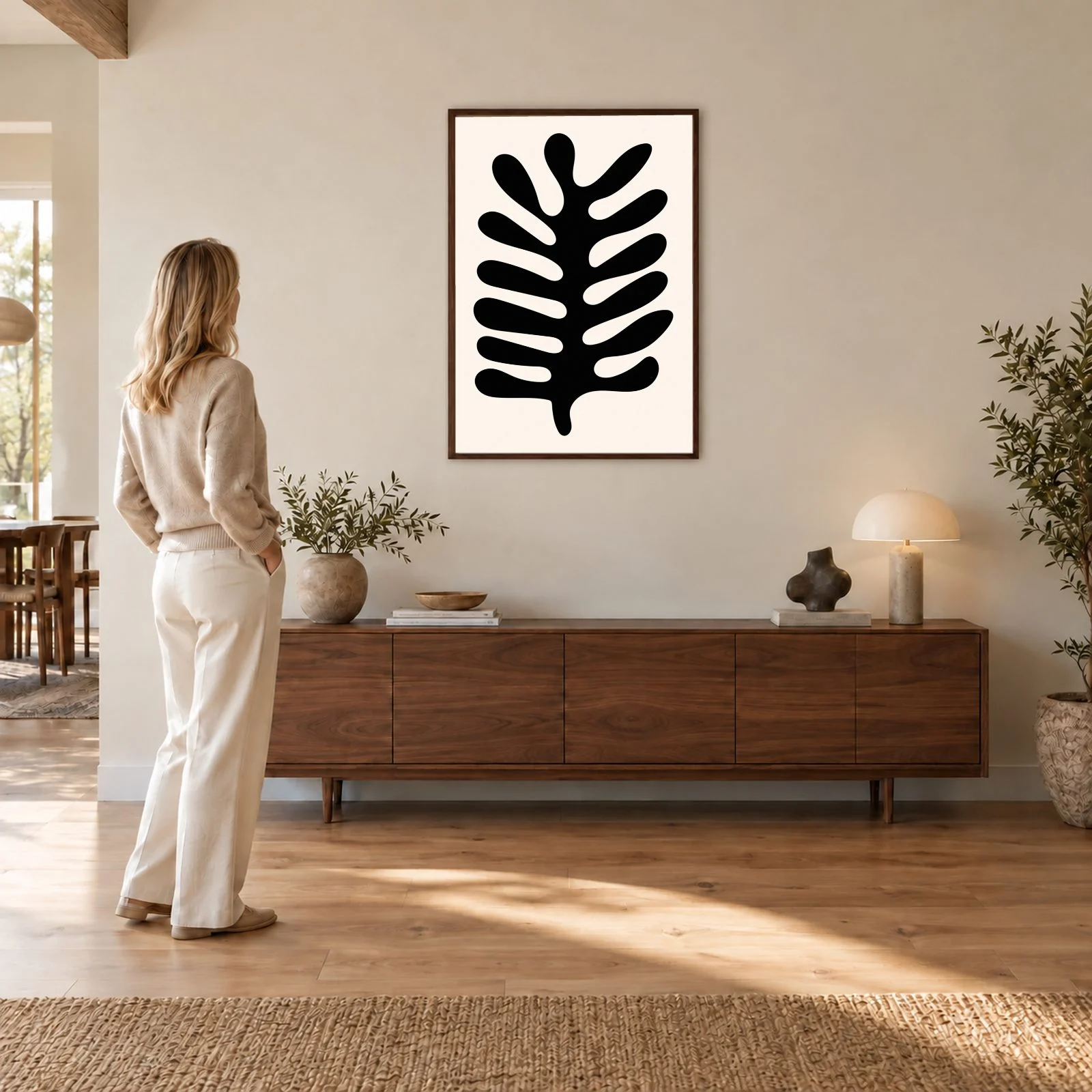Matisse Nr. 363 – Akustikbild mit Druck, 104 × 73 cm