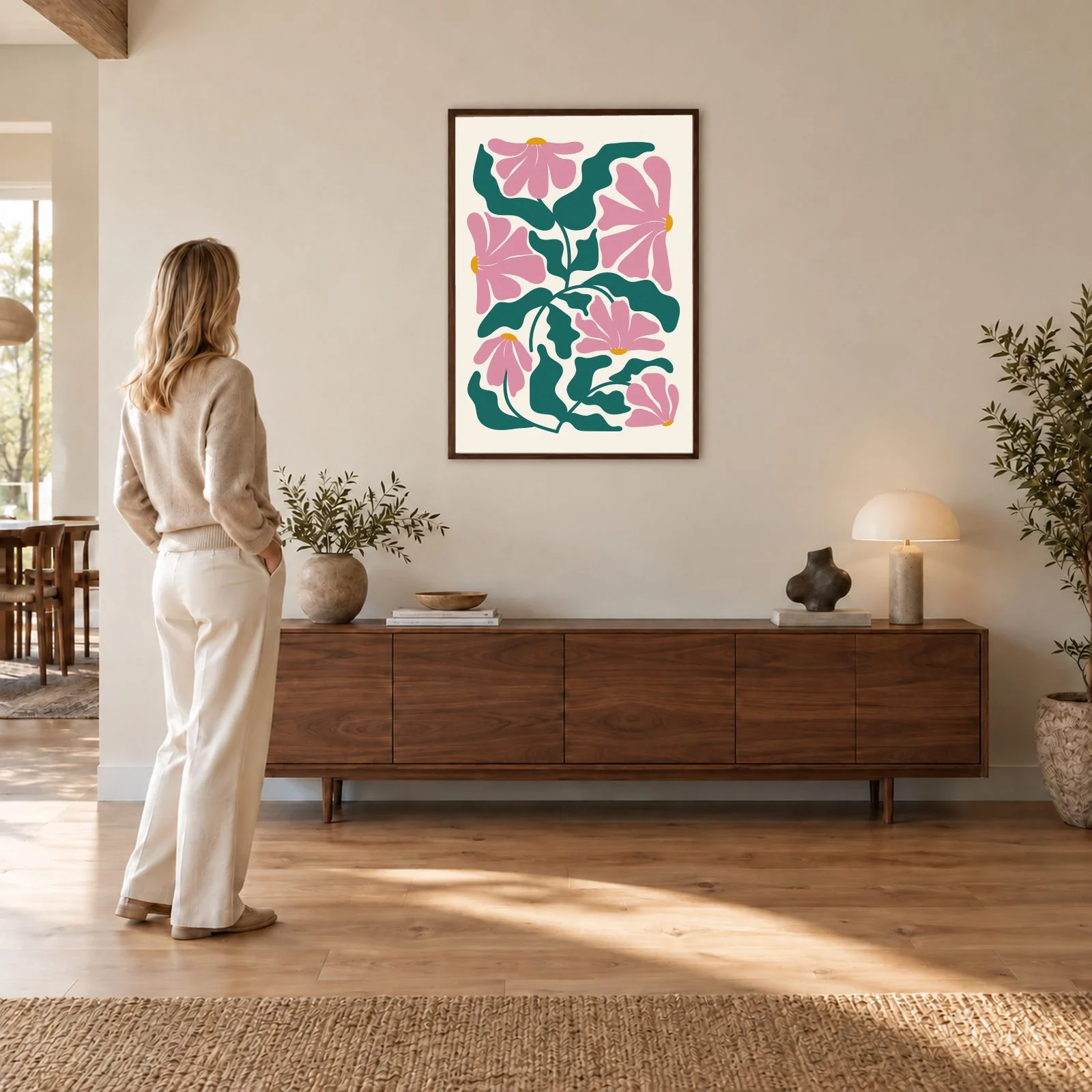 Matisse Nr. 427 – Akustikbild mit Druck, 104 × 73 cm