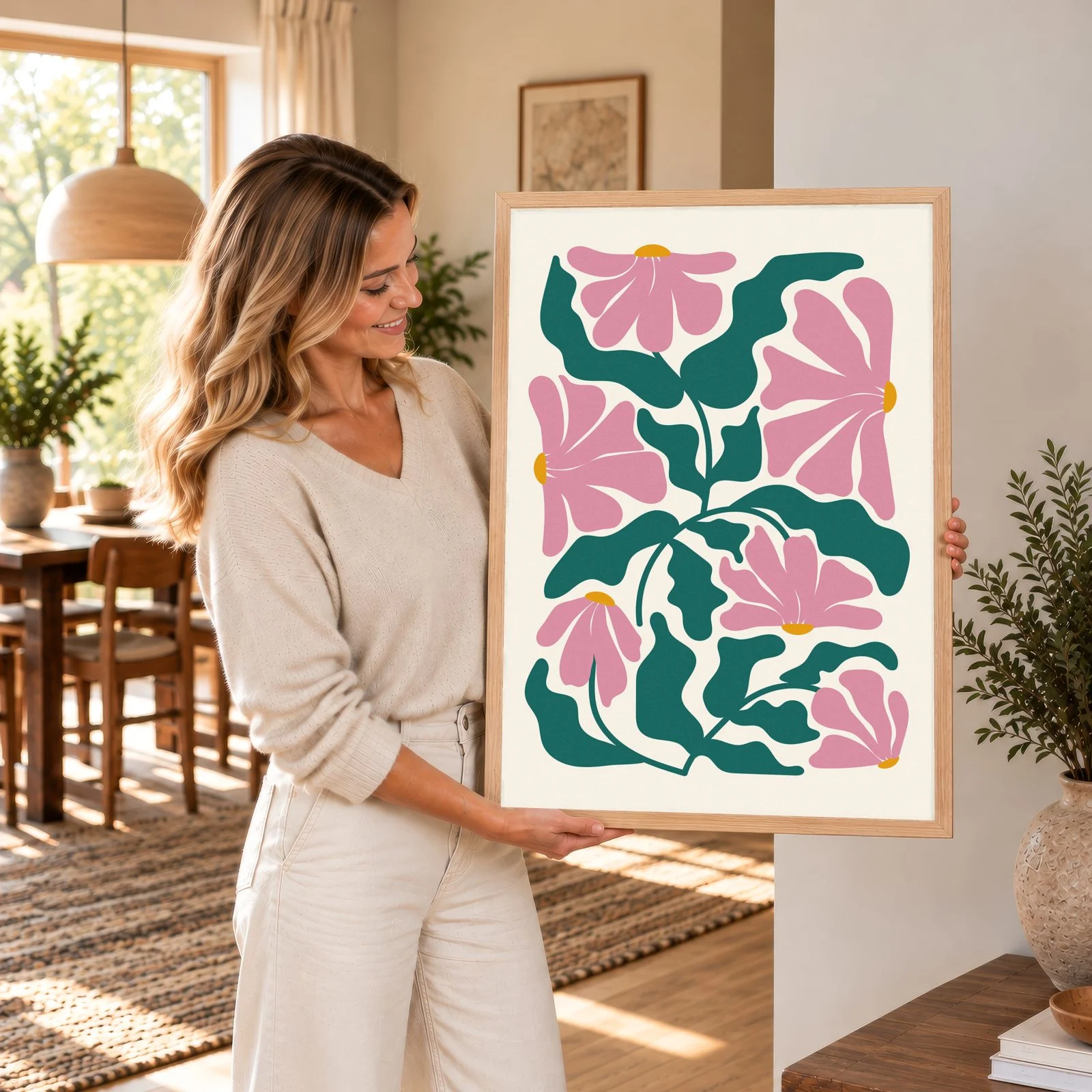 Matisse Nr. 427 – Akustikbild mit Druck, 104 × 73 cm