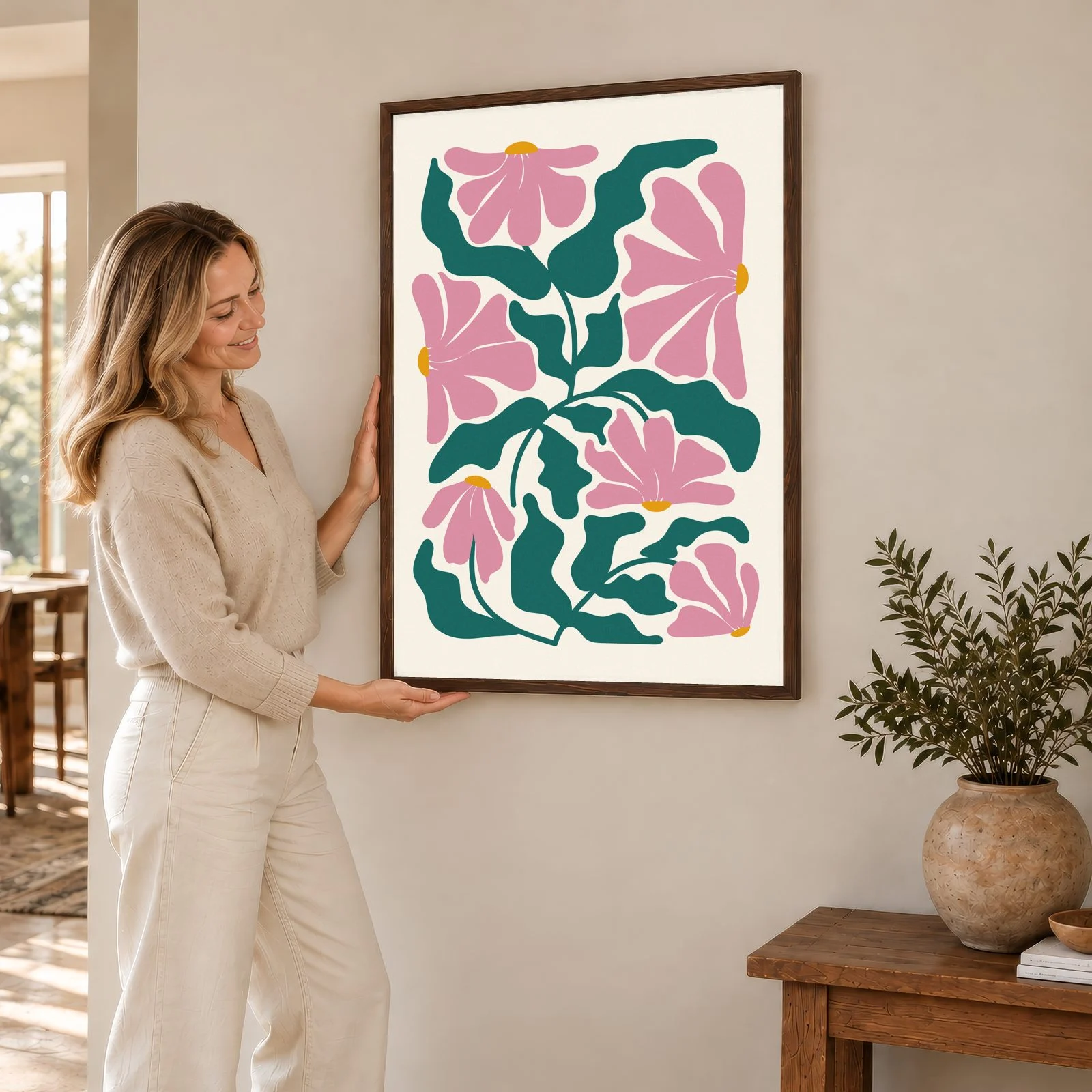 Matisse Nr. 427 – Akustikbild mit Druck, 104 × 73 cm