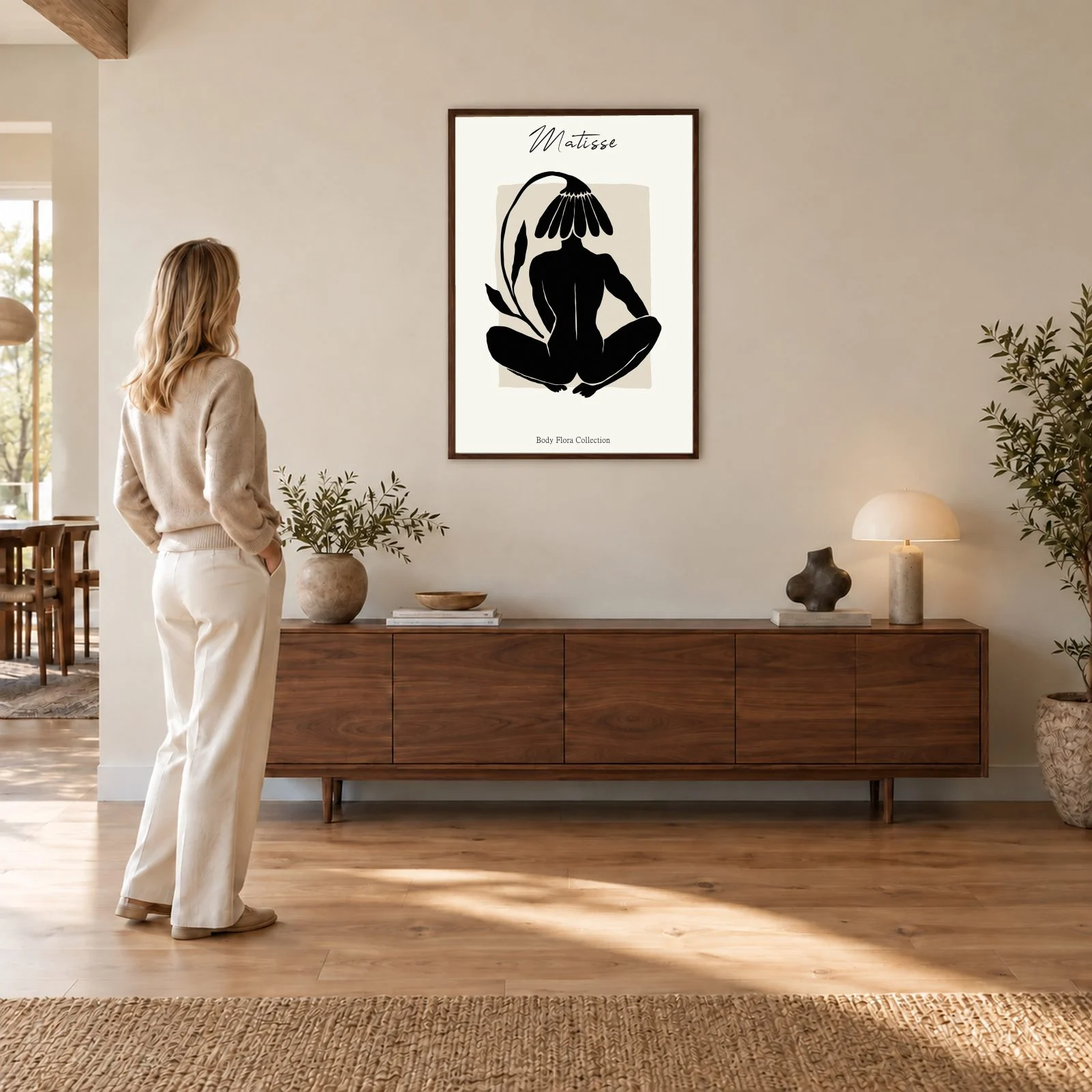 Matisse Nr. 474 – Akustikbild mit Druck, 104 × 73 cm