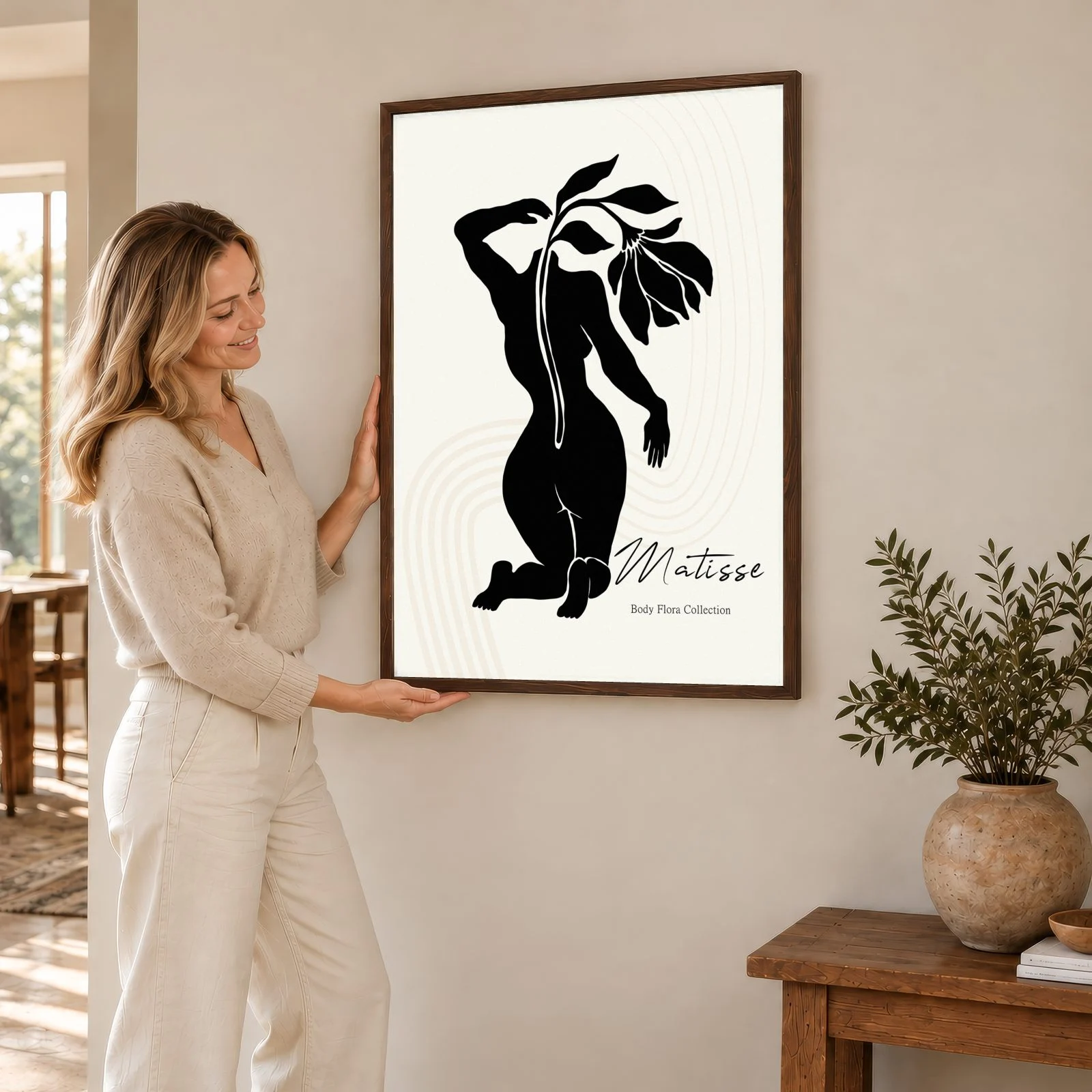 Matisse Nr. 477 – Akustikbild mit Druck, 104 × 73 cm