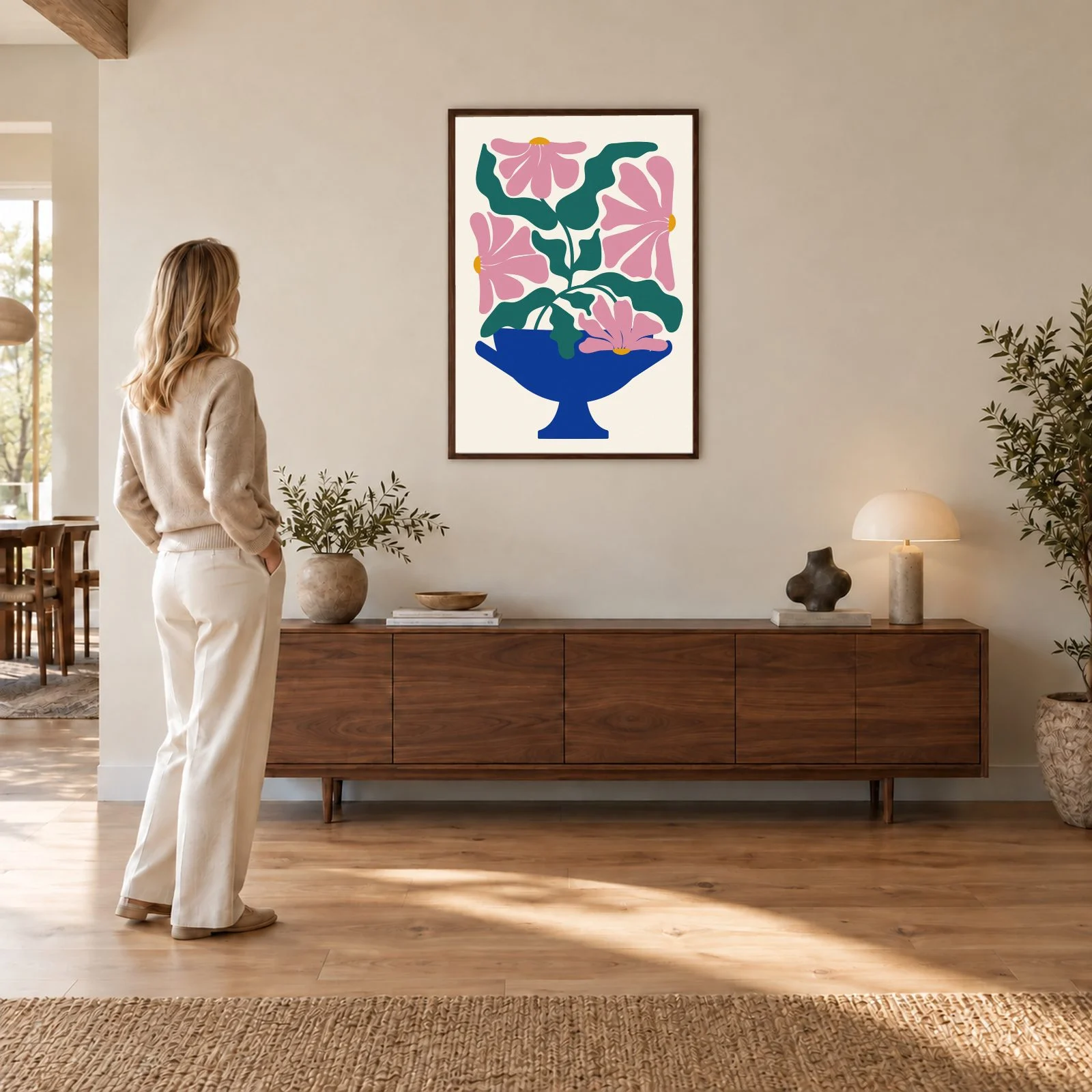 Matisse Nr. 426 – Akustikbild mit Druck, 104 × 73 cm