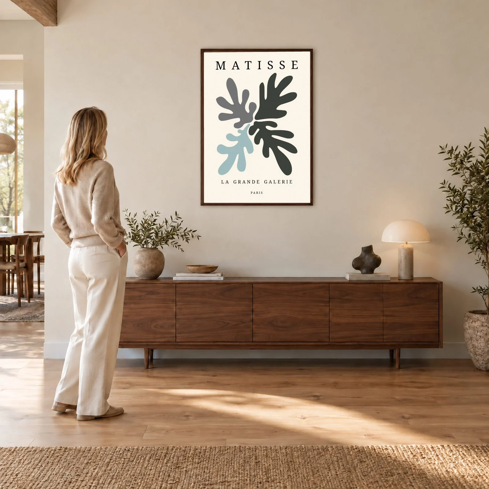Matisse Nr. 115 – Akustikbild mit Druck, 104 × 73 cm