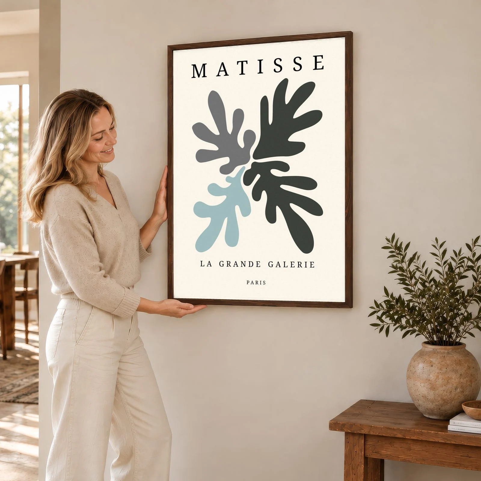 Matisse Nr. 115 – Akustikbild mit Druck, 104 × 73 cm