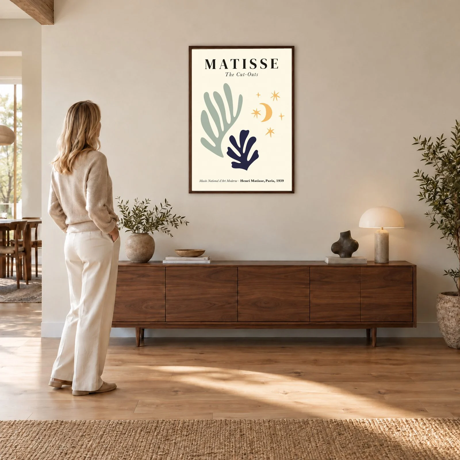 Matisse Nr. 101 – Akustikbild mit Druck, 104 × 73 cm