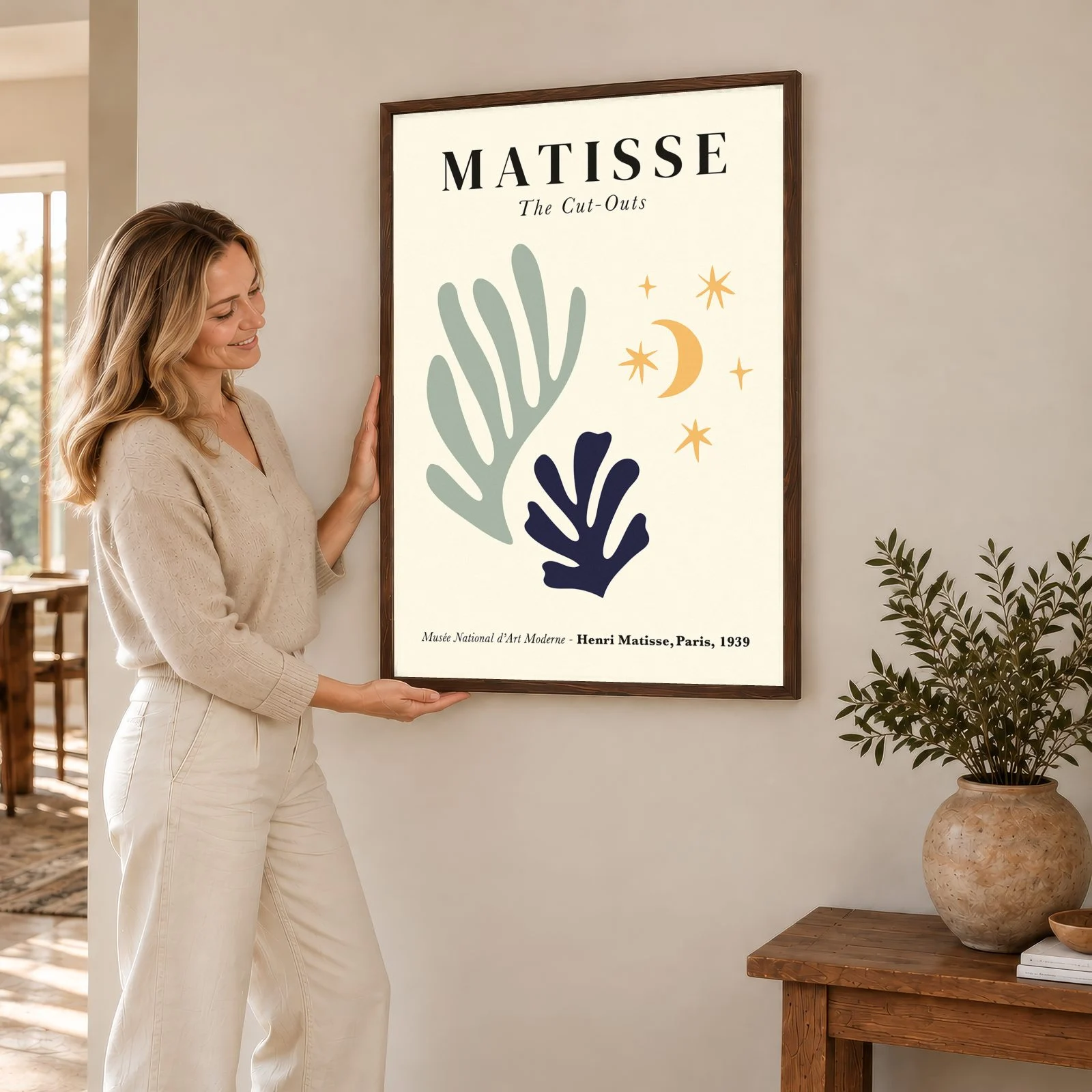Matisse Nr. 101 – Akustikbild mit Druck, 104 × 73 cm