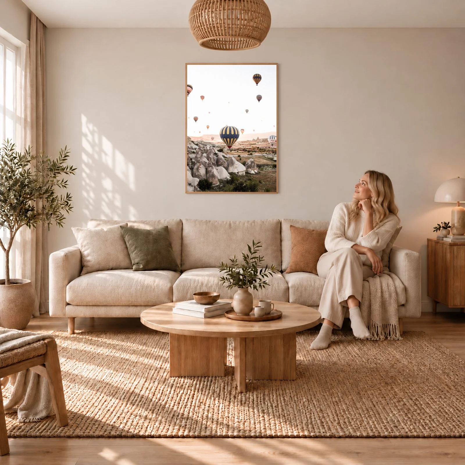 Natur Nr. 19 – Akustikbild mit Druck, 104 × 73 cm
