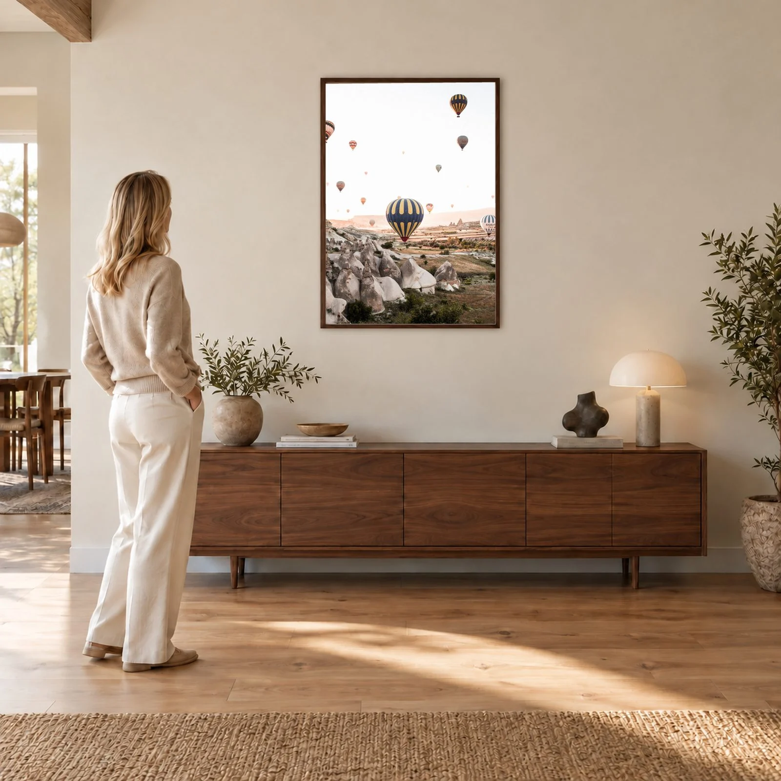 Natur Nr. 19 – Akustikbild mit Druck, 104 × 73 cm
