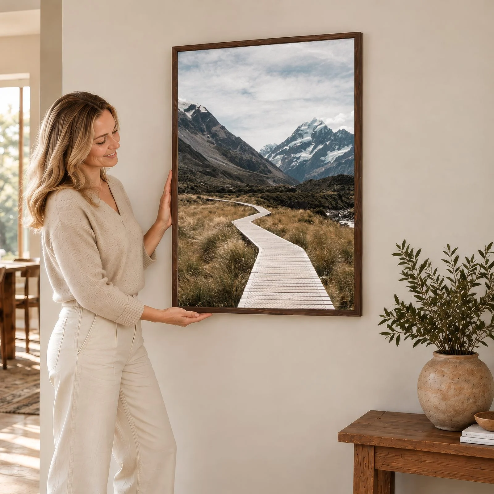 Natur Nr. 11 – Akustikbild mit Druck, 104 × 73 cm