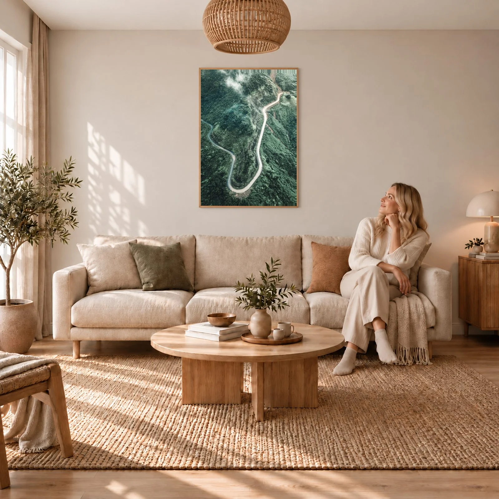 Natur Nr. 161 – Akustikbild mit Druck, 104 × 73 cm