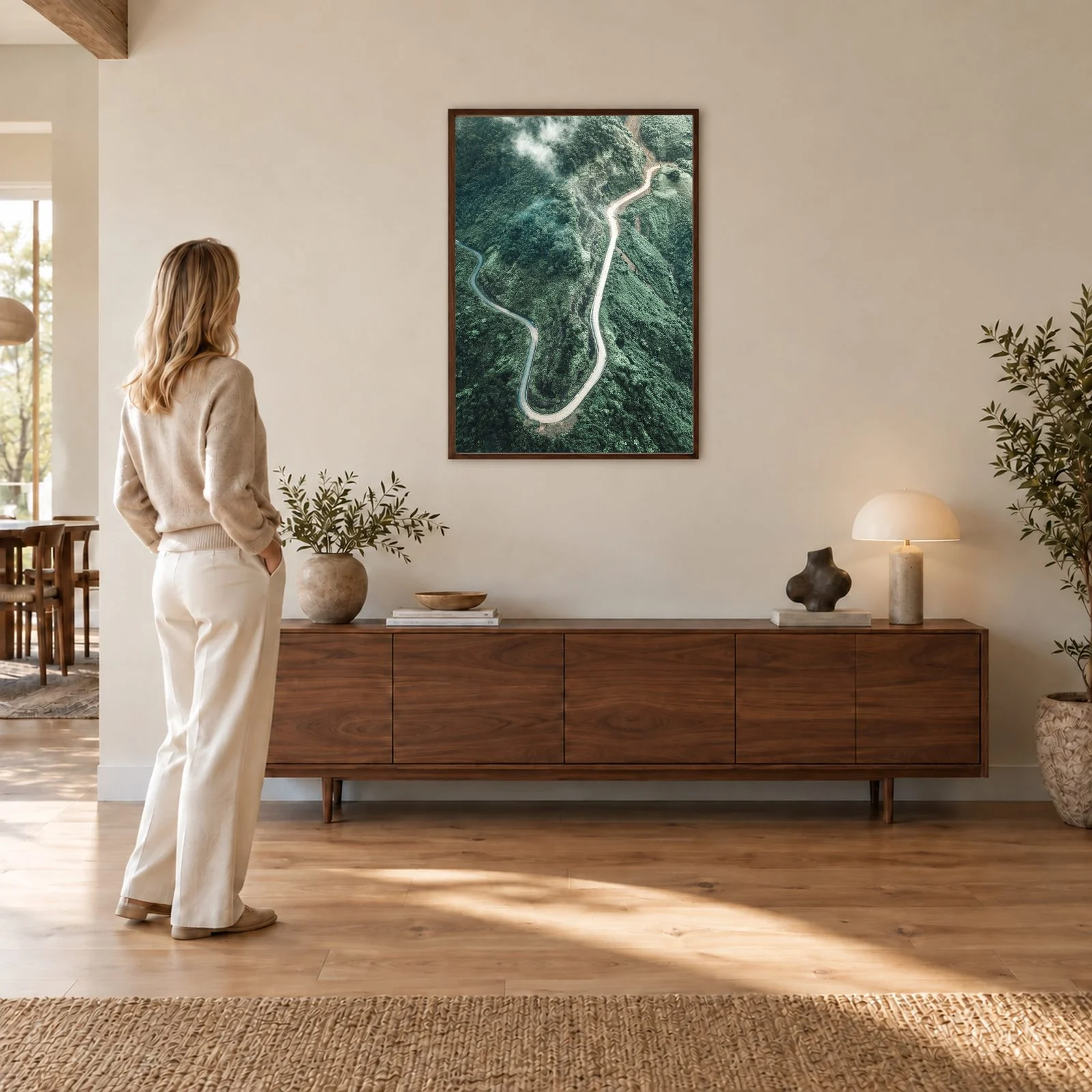 Natur Nr. 161 – Akustikbild mit Druck, 104 × 73 cm