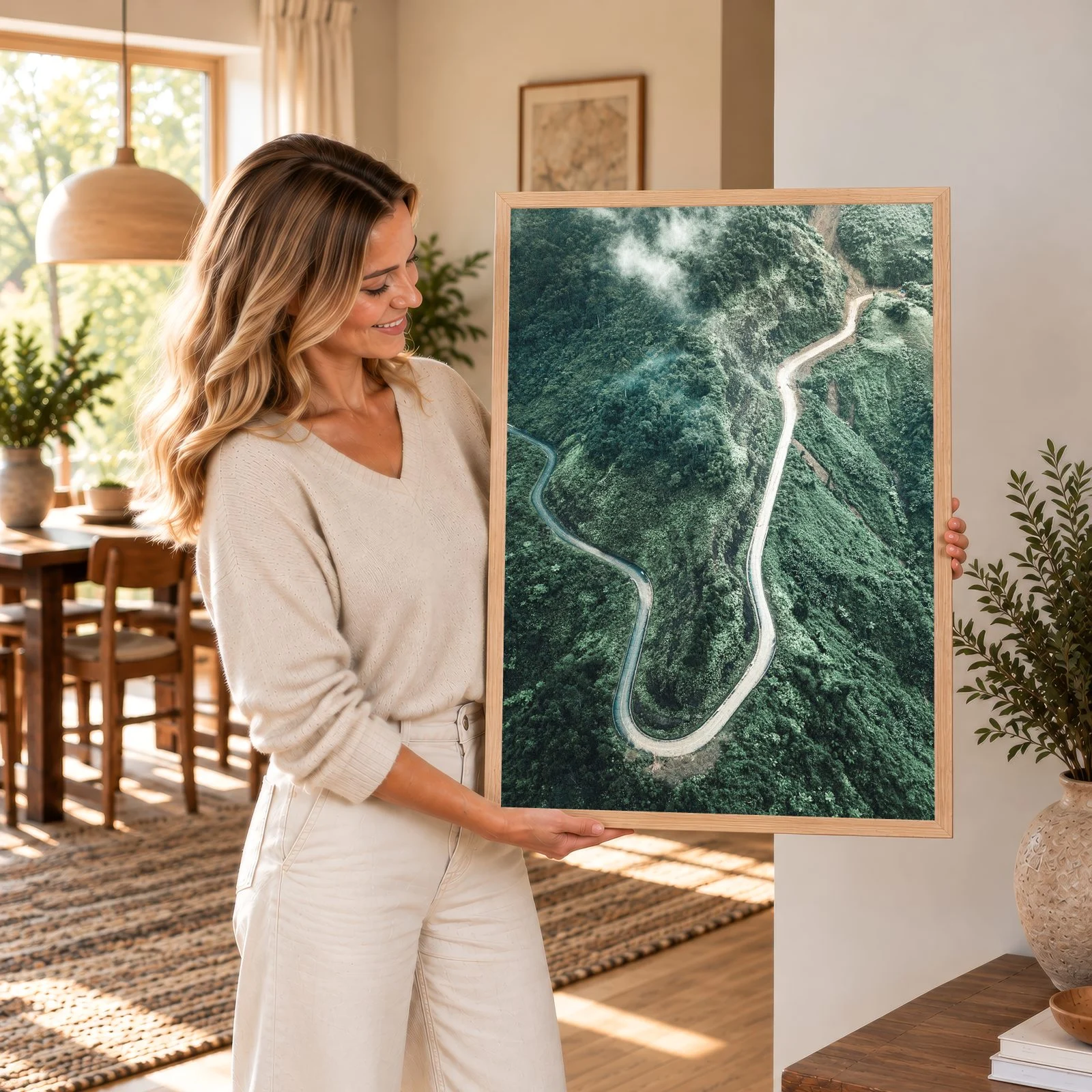 Natur Nr. 161 – Akustikbild mit Druck, 104 × 73 cm