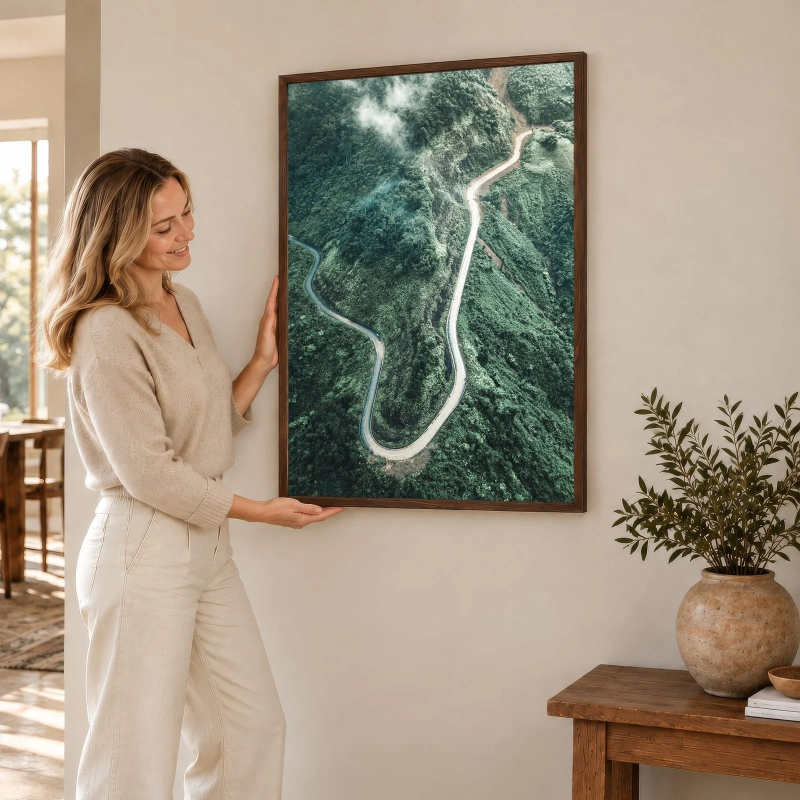 Natur Nr. 161 – Akustikbild mit Druck, 104 × 73 cm