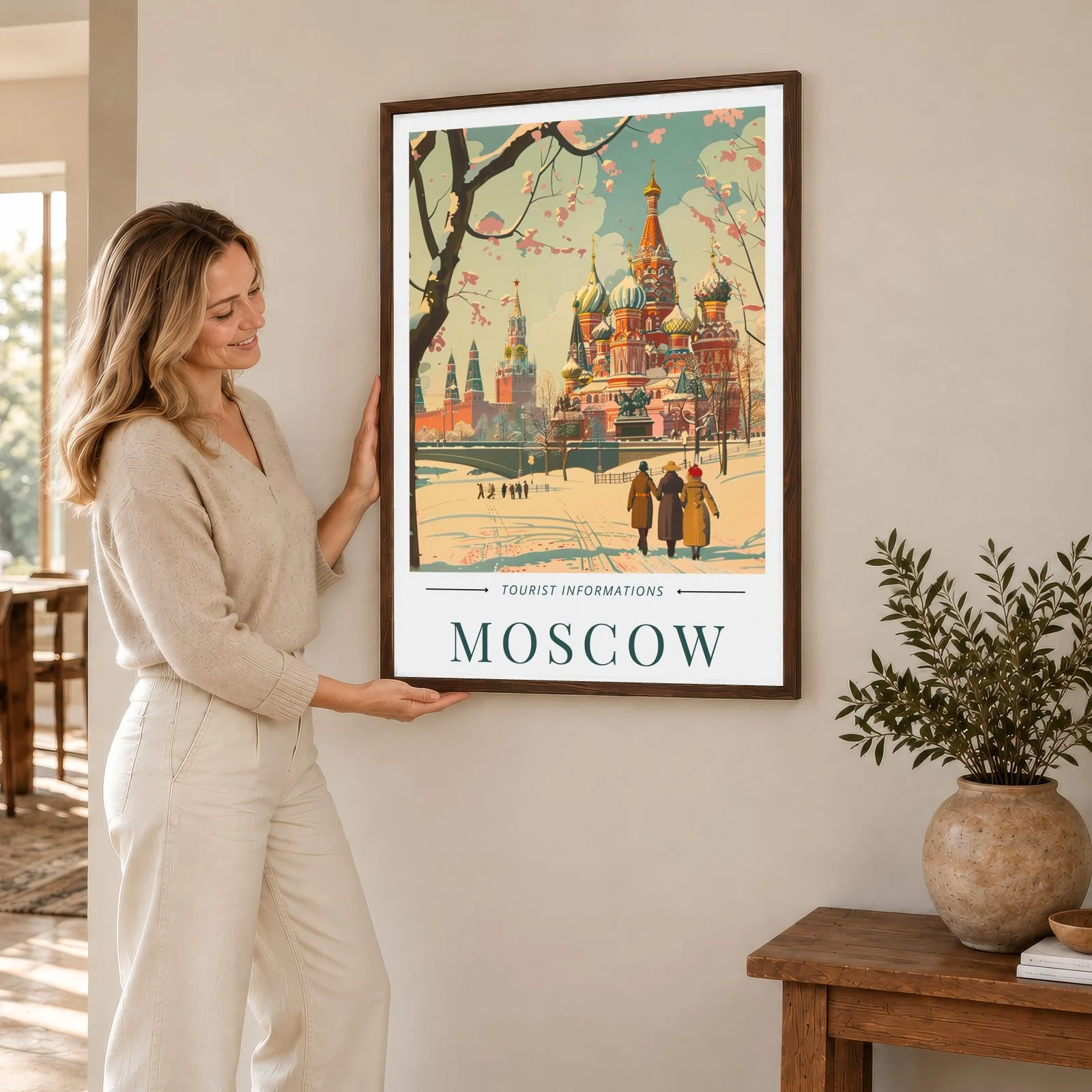 Reisen Nr. 74 – Akustikbild mit Druck, 104 × 73 cm